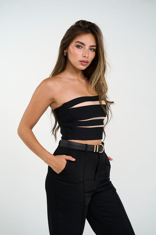 Amina bandage crop top