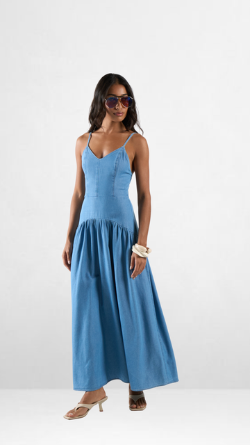 Nala denim maxi dress